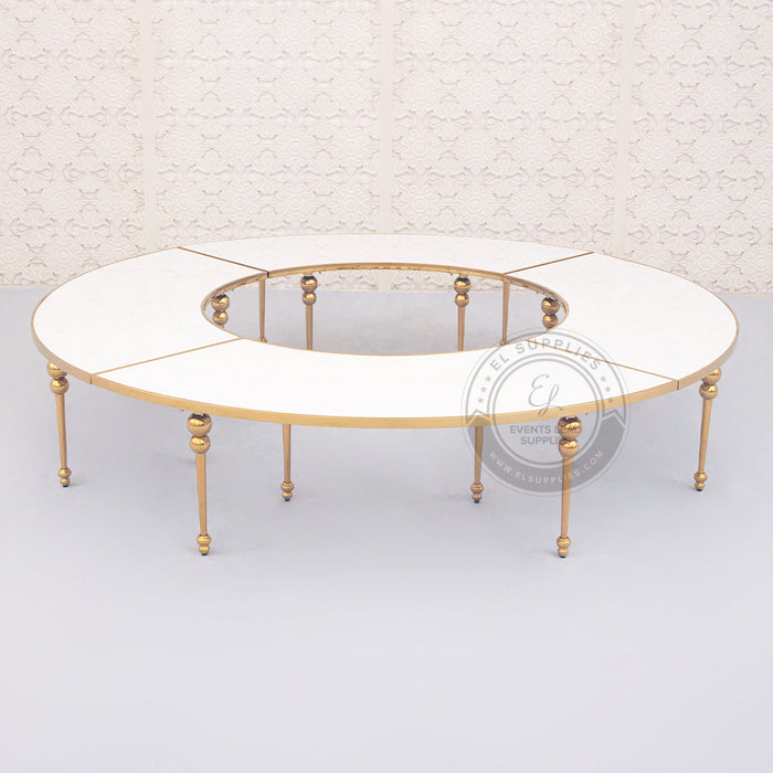 VEGA YAN Gold Kids Table - Full Round