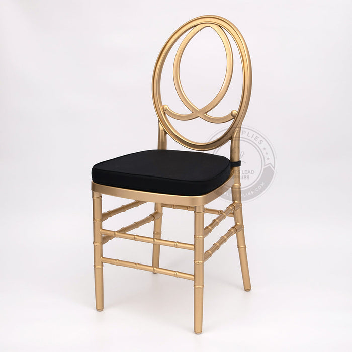 PHOENIX Gold Resin Chair with Free Cushion