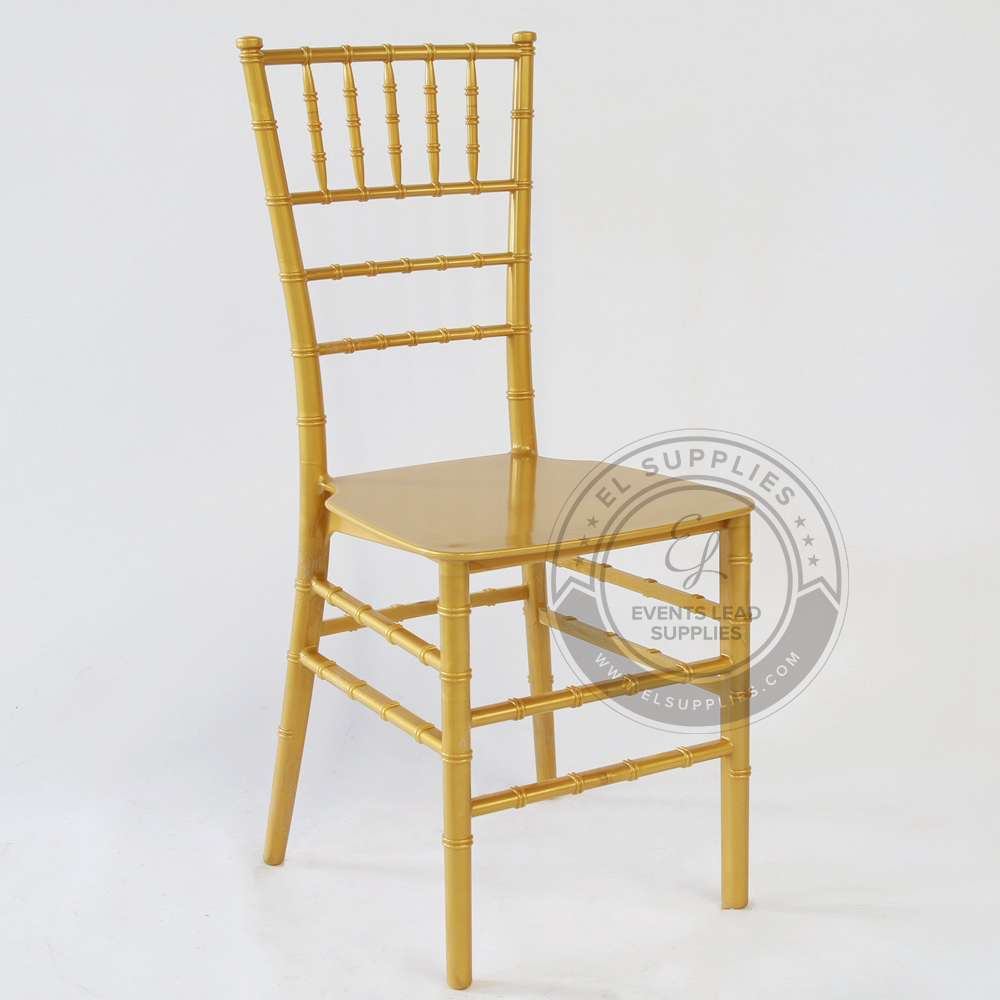 Gold chiavari deals