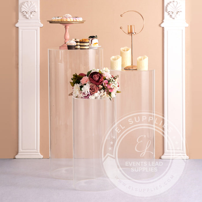 DRUM Acrylic Cylinder Stands